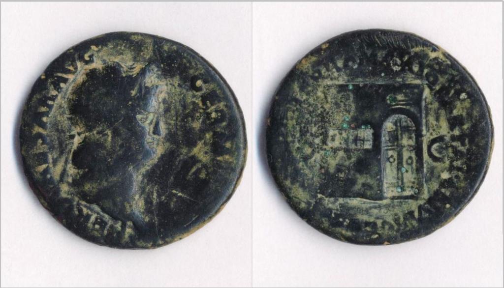 0 Nero Temple of Janus AE As (Lucernae 5-Mar-14).jpg