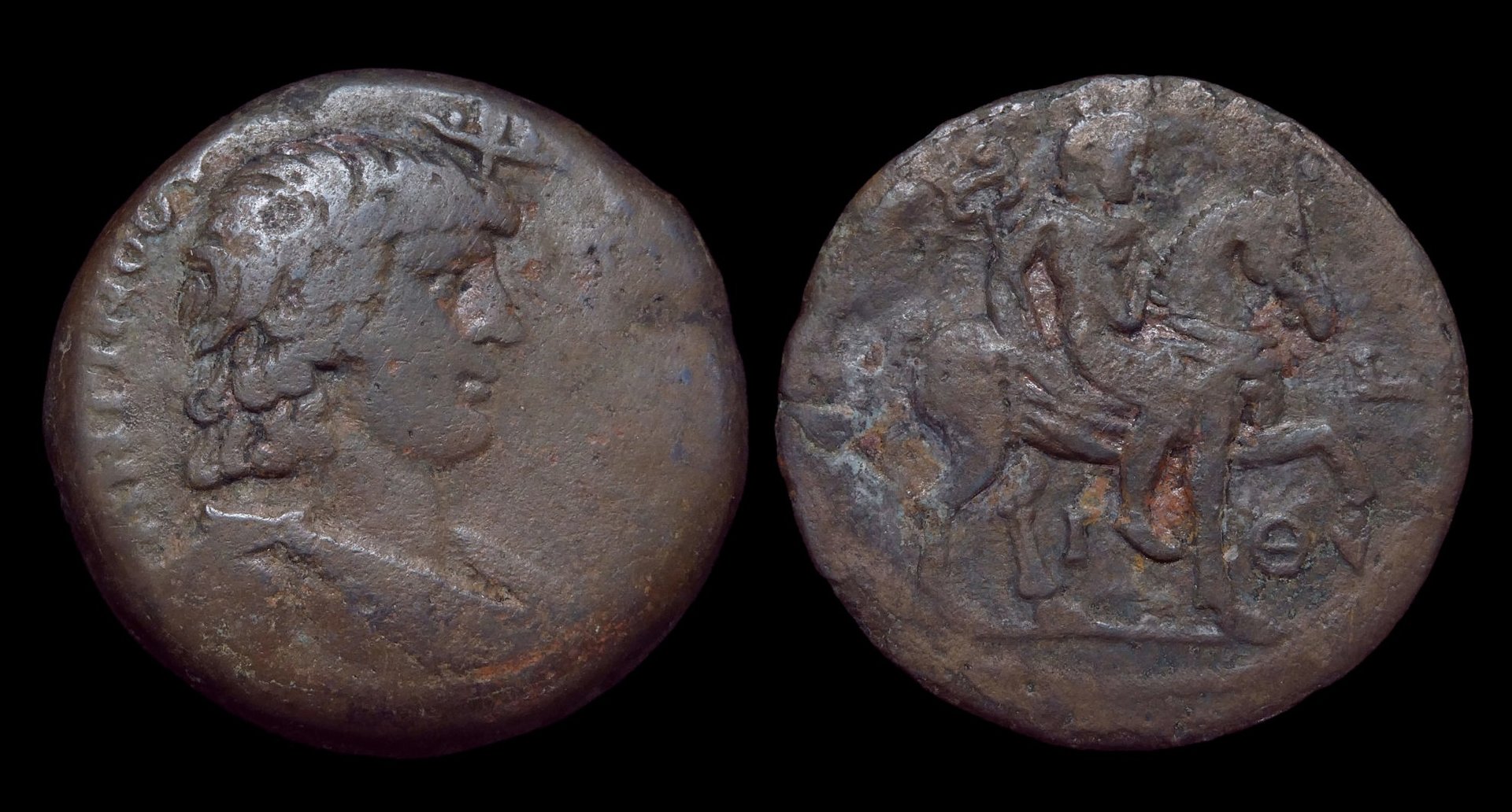 02 Antinous - AE Drachm Rider 3980 new.jpg