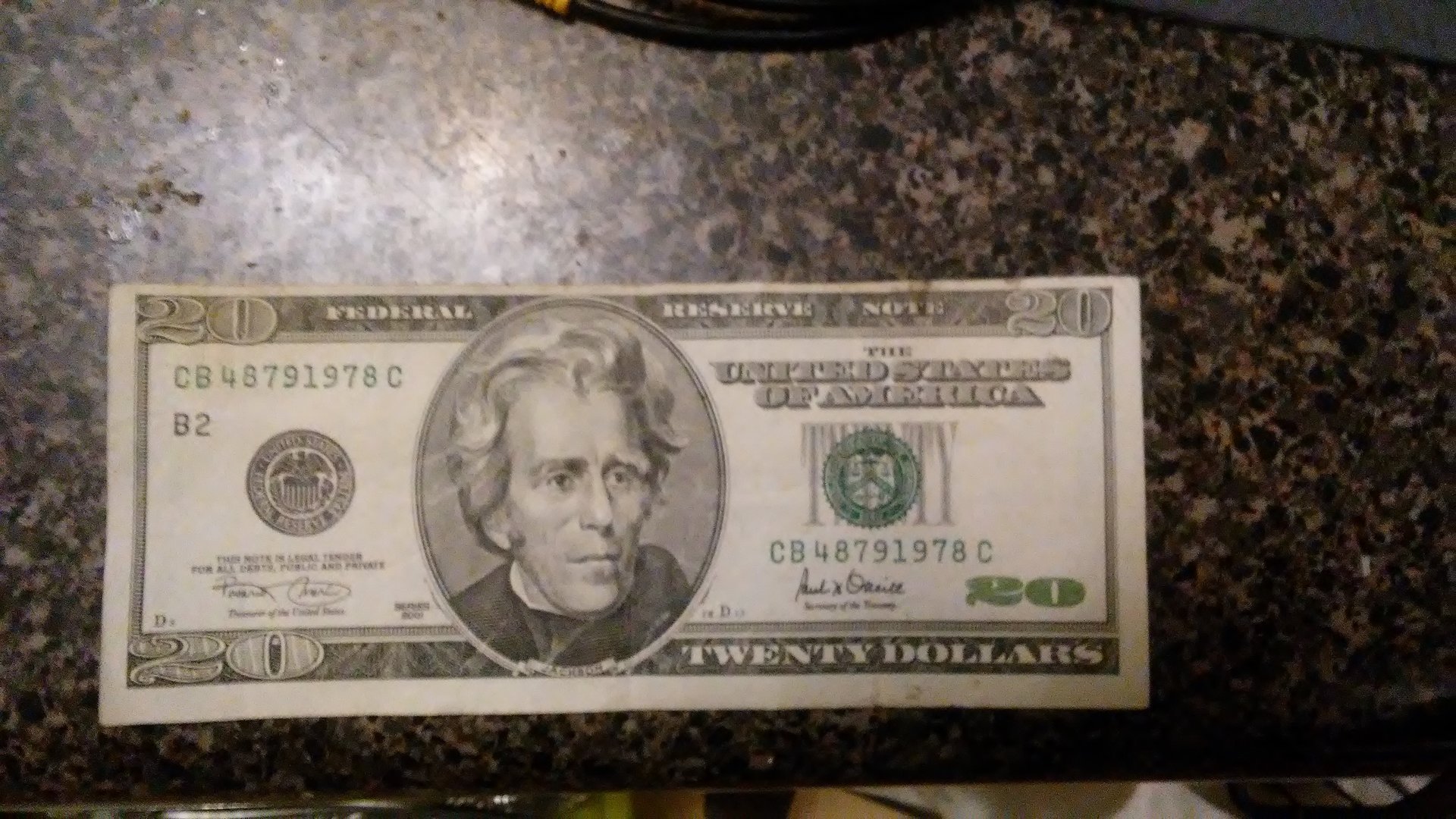 Miscut 20 dollar bill 2001 Coin Talk
