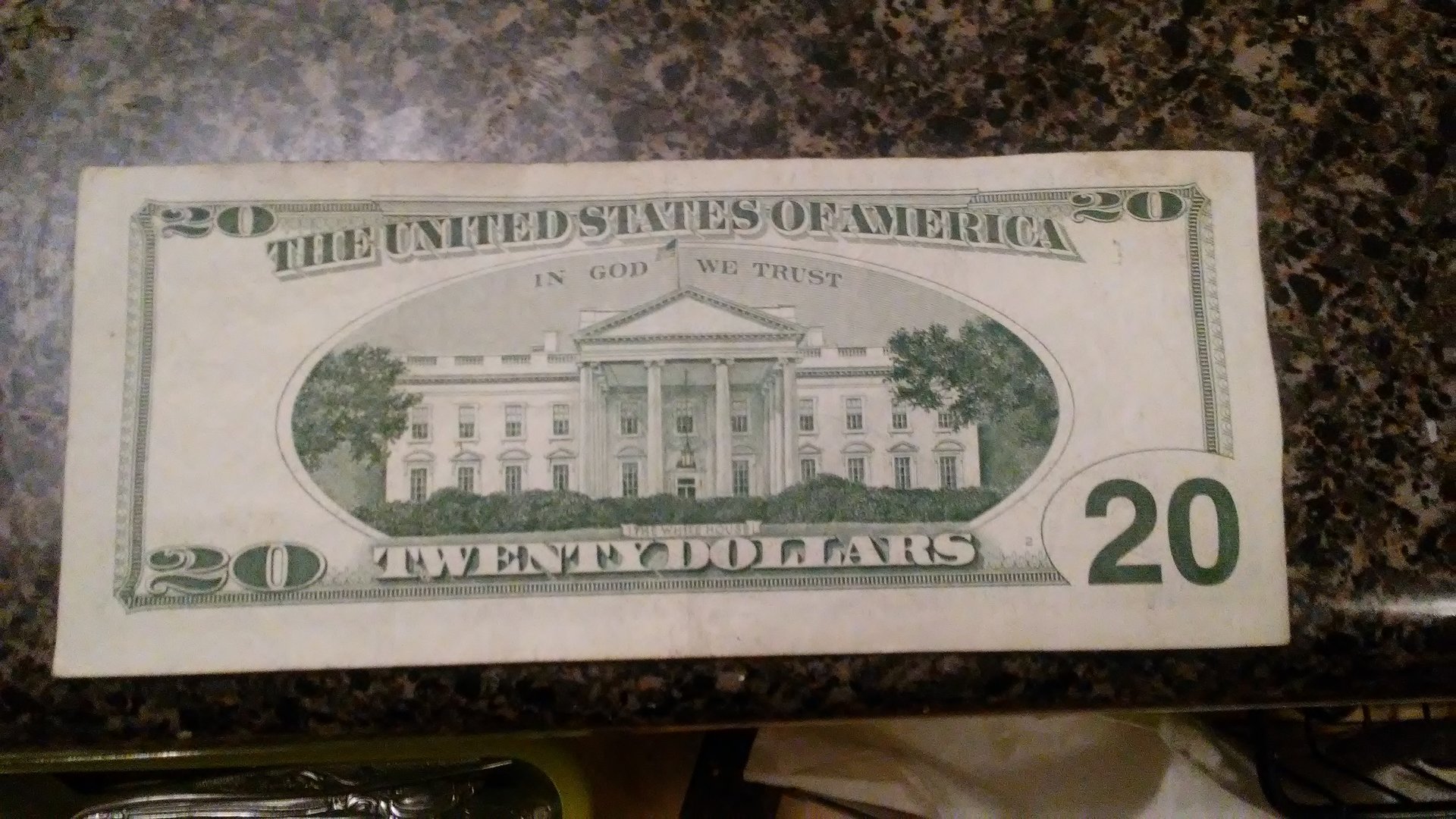 Miscut 20 dollar bill 2001 Coin Talk