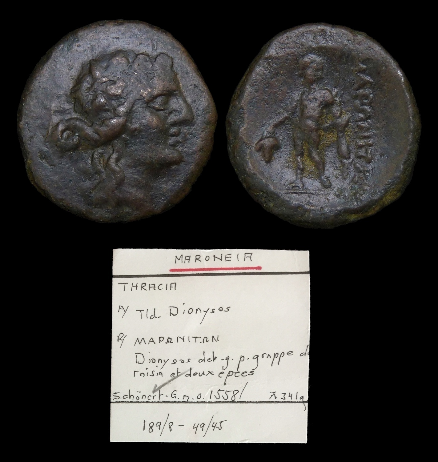 02b - $11-20 THRACE Maroneia - AE20 Dionysos ex Righetti 3531 with tag.jpg