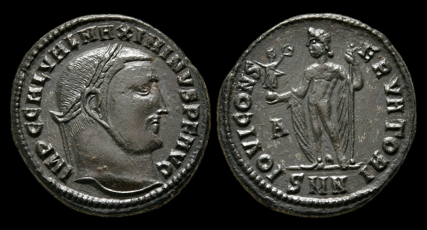 03 - $21-30 Maximinus II Daia - Jupiter Follis NOT IN RIC 3442.jpg