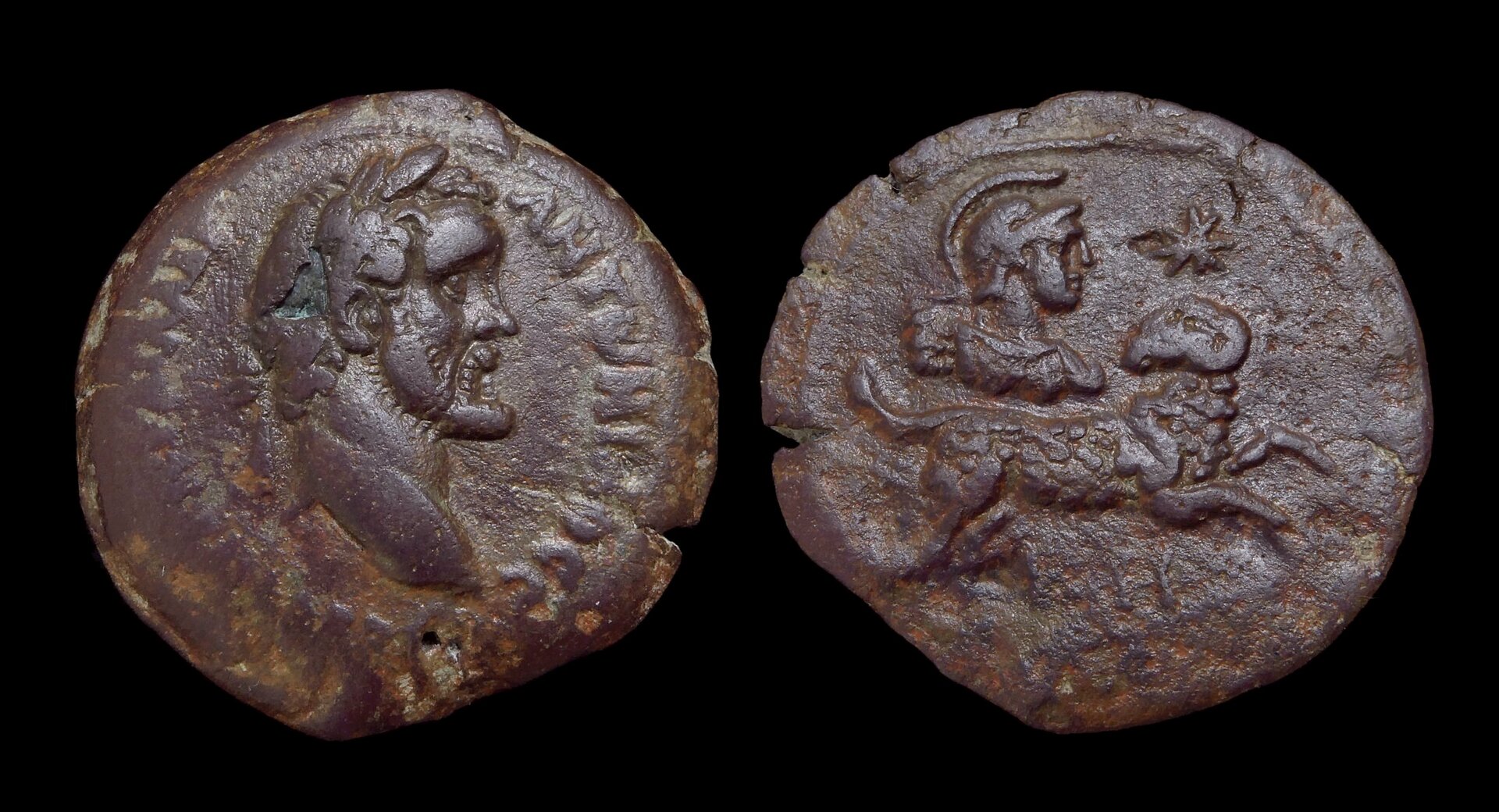 06 Antoninus Pius - Drachm Zodiac Aries in Mars 4274.JPG