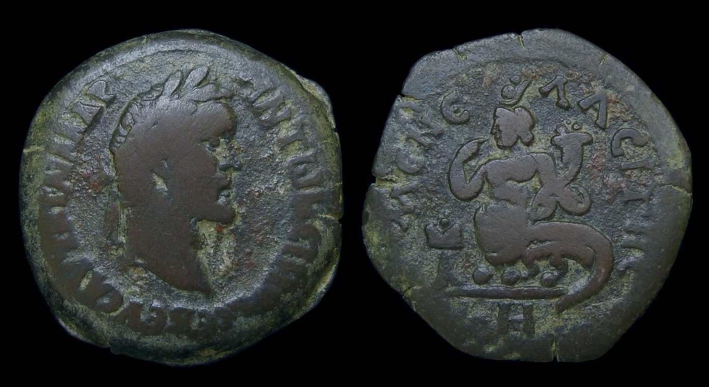 08 Antoninus Pius - Drachm Harpodile Menelaites Nome new 3138.jpg
