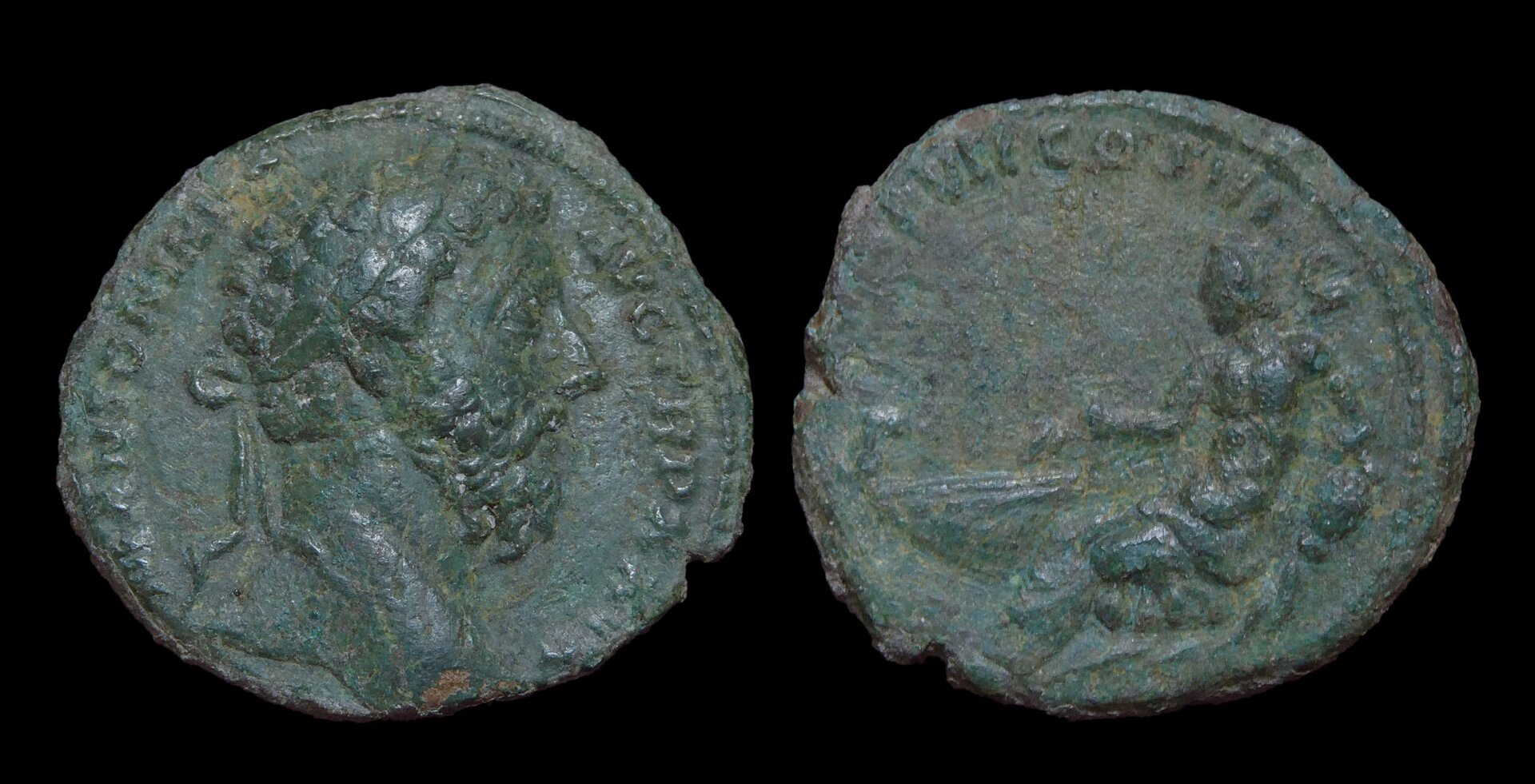 09 - 81-90 Marcus Aurelius - As Tiber 4353b.JPG