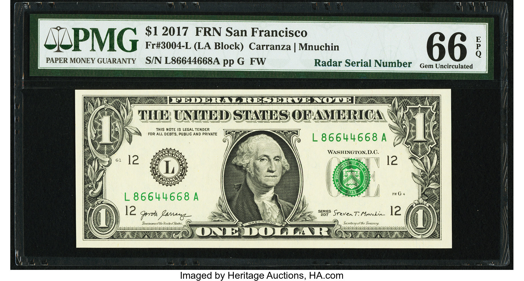 $1 2017 Radar Fr# 3004-L PMG 66 front.jpg