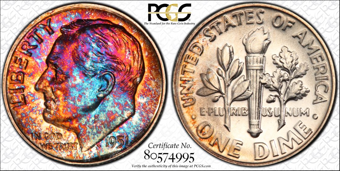 10c 1951 PR67 30th Anniv Green Orange Fire 80574995 Trueview.jpg