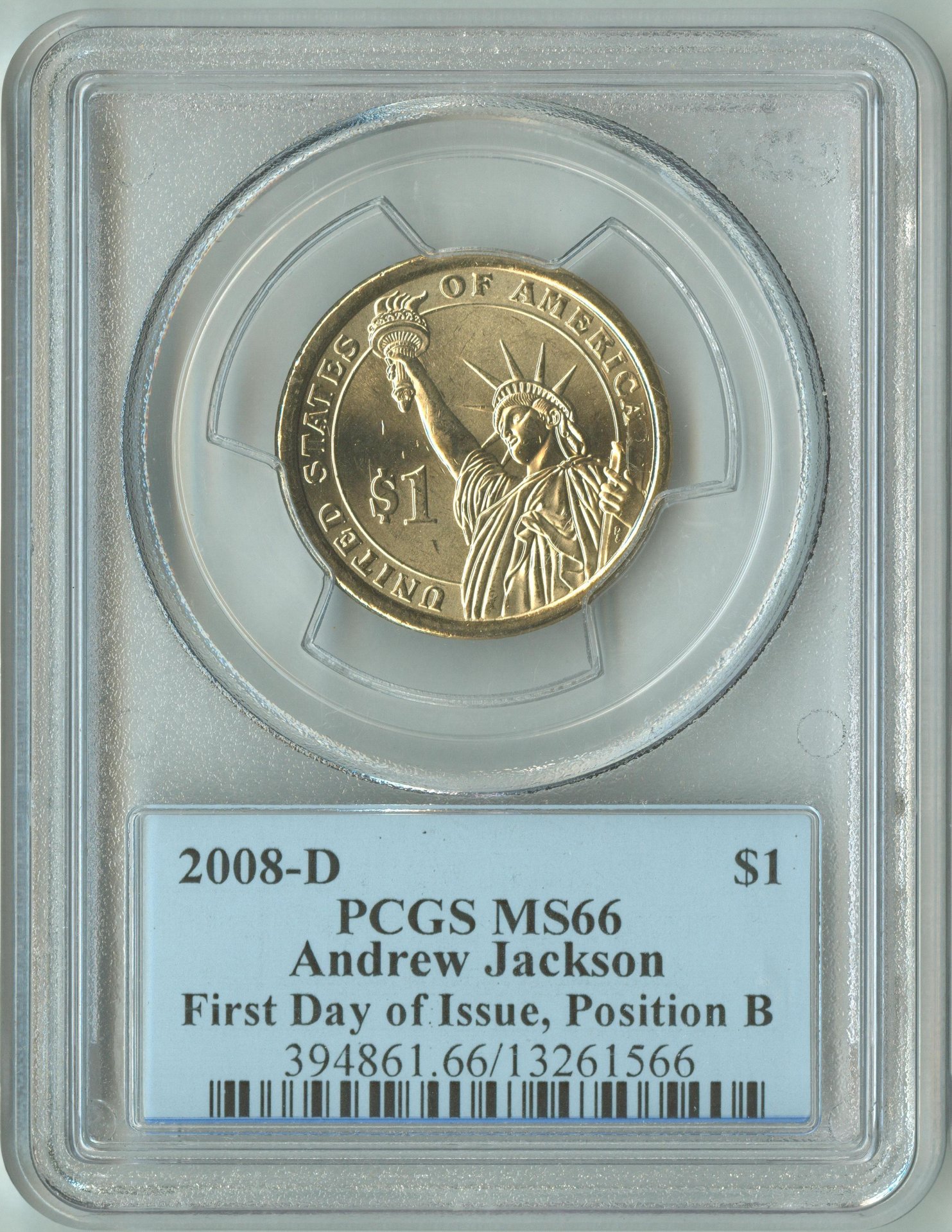 114-2008-D Jackson FDOI Pos B 13261566 PCGS MS66 Slab Obv.jpg