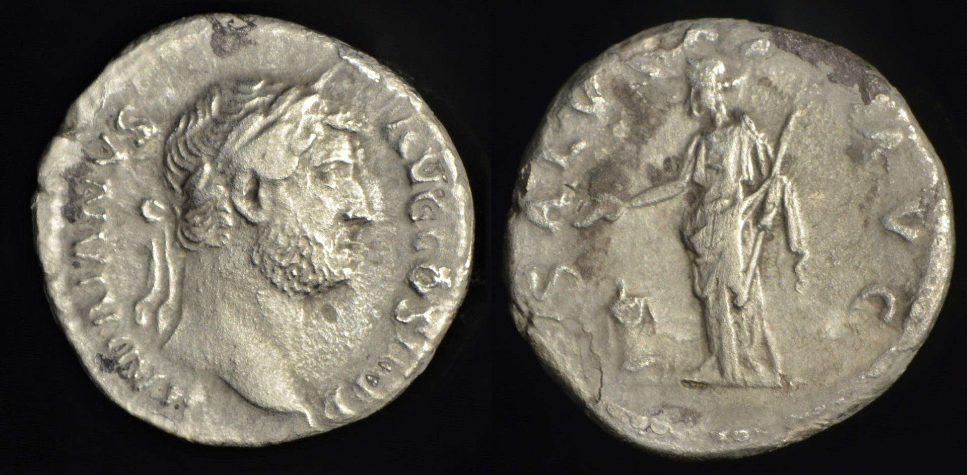 [1151] Hadrianus - Rome, Italy (AR denarius, 134-138 AD) (cleaned).jpg