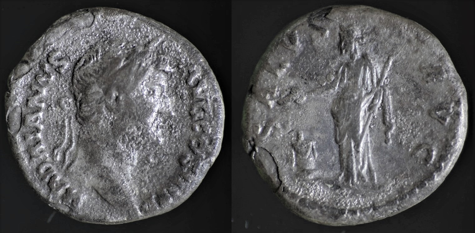 [1151] Hadrianus - Rome, Italy (AR denarius, 134-138 AD) (uncleaned).jpg