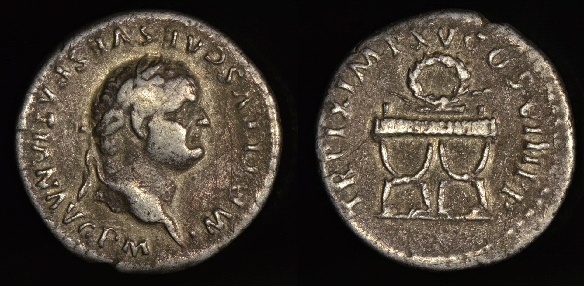 [1154] Titus - Rome, Italy (AR denarius, 80 AD).jpg