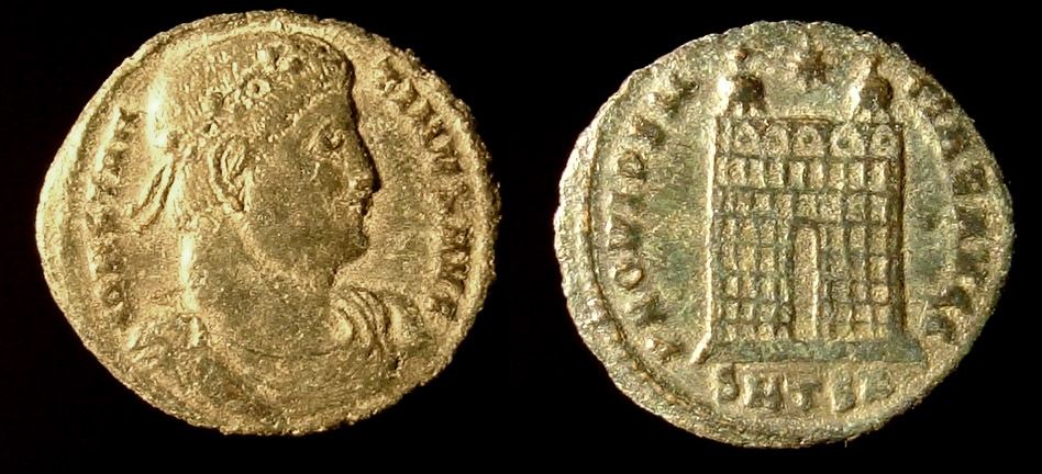 12 nr 204 Constantinus I Aug campgate Thess 154.jpg