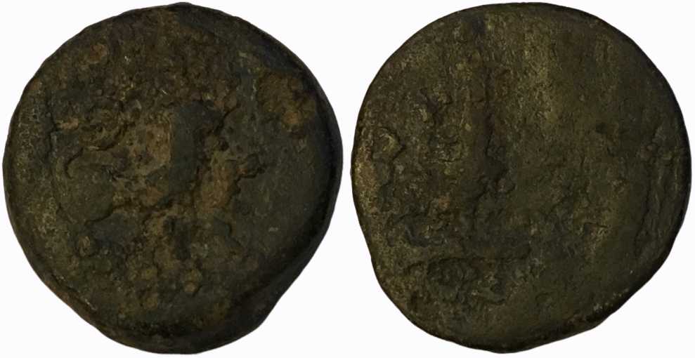 1200-1377 (circa) CE Tin Kris Coin of Palembang 'Singh right' 'Kris'.png