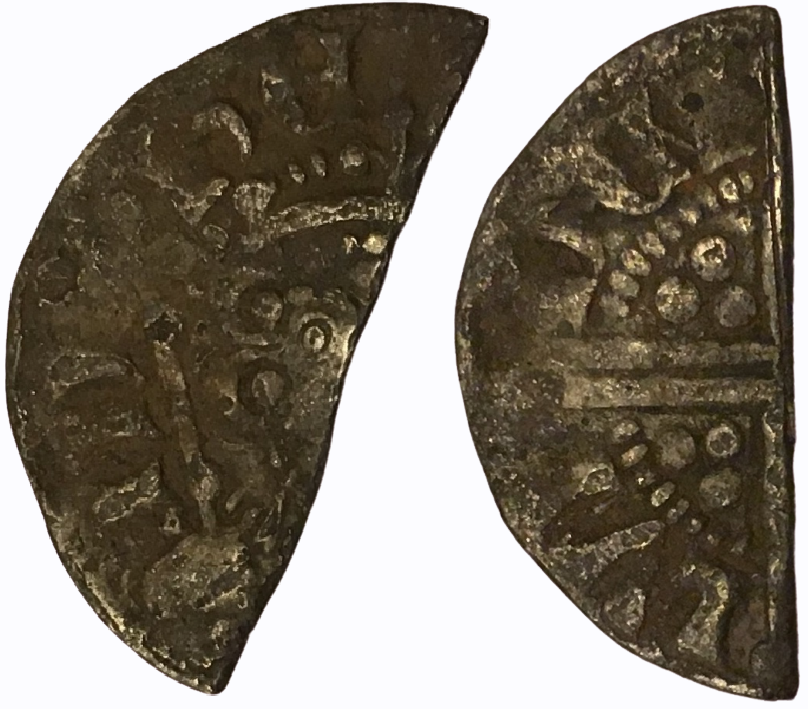 1250-1256 CE AR 0.5 Pence King Henry III London Mint Davi Moneyer Type 5 0.58g 9x19mm.png