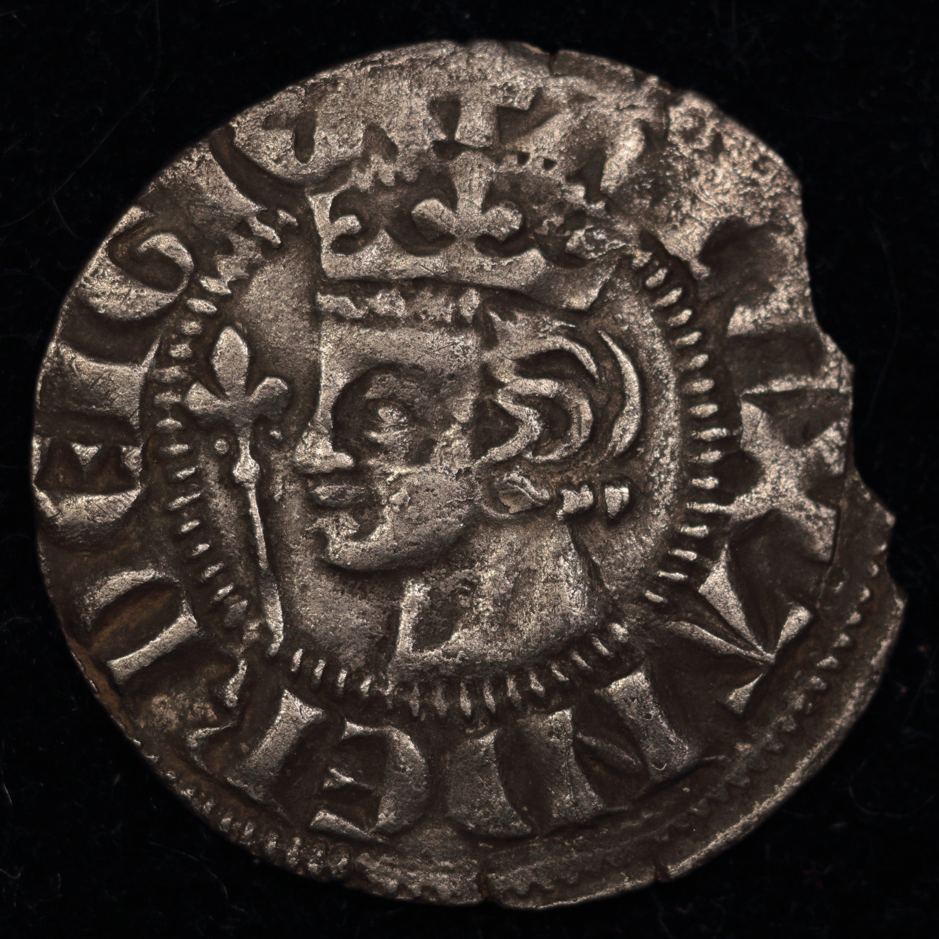 1280-1286 Scotland Alexander II Penny Obv..JPG