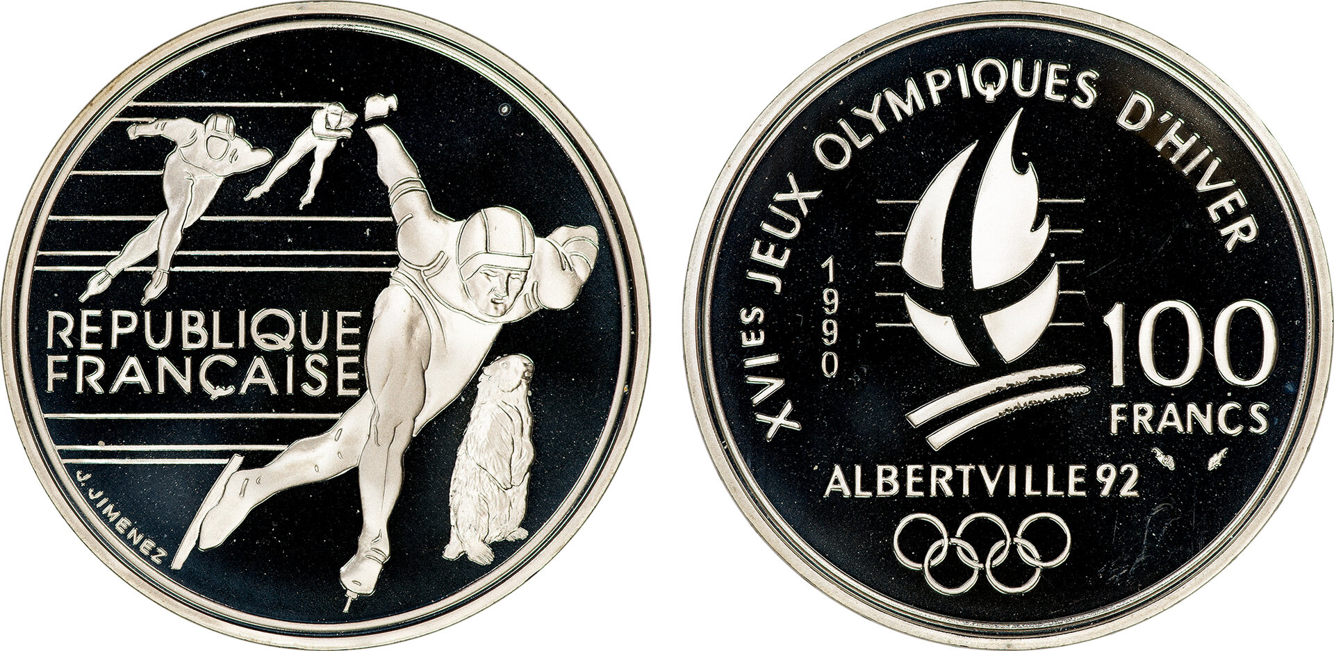 141 - France 1990 Proof 100 Francs.jpg