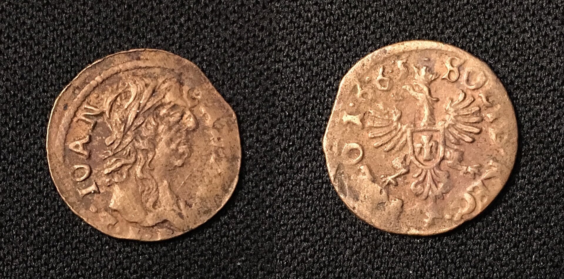 1665 CE AE Szelag 'T.L.B.' 'SOLID REG' Ujazdów Castle Mint Wol#KU65 1 Combined.jpg