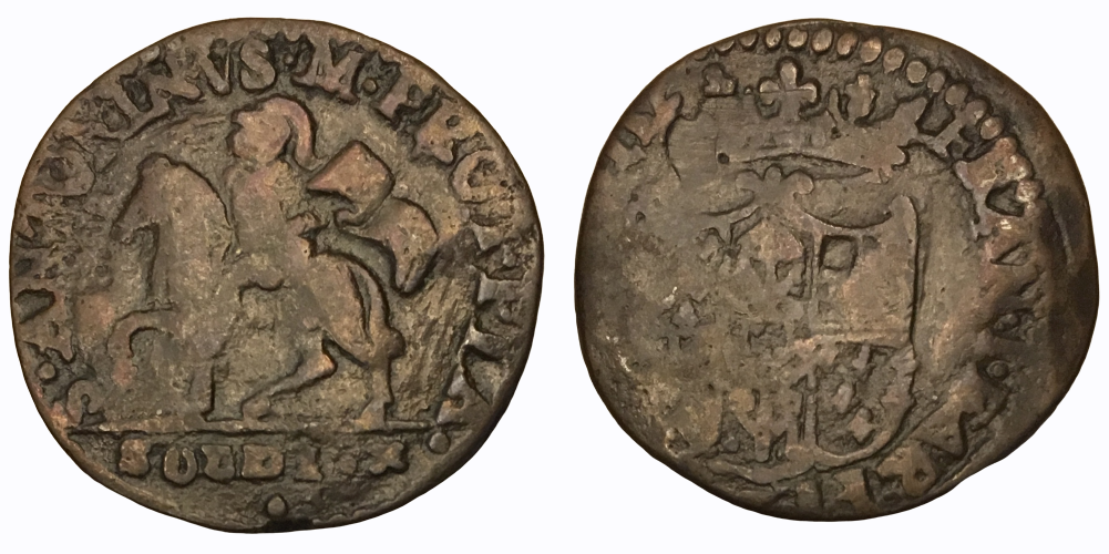 1694-1727 CE BI 10 Soldi Francesco I KM#28 3.80g 23mm S1 Combined.png