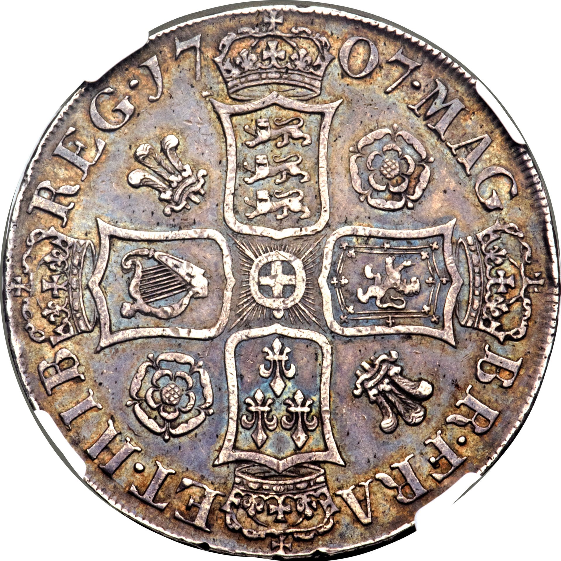 1707 Anne Edinburgh Crown XF 45 P&R Rev.jpg