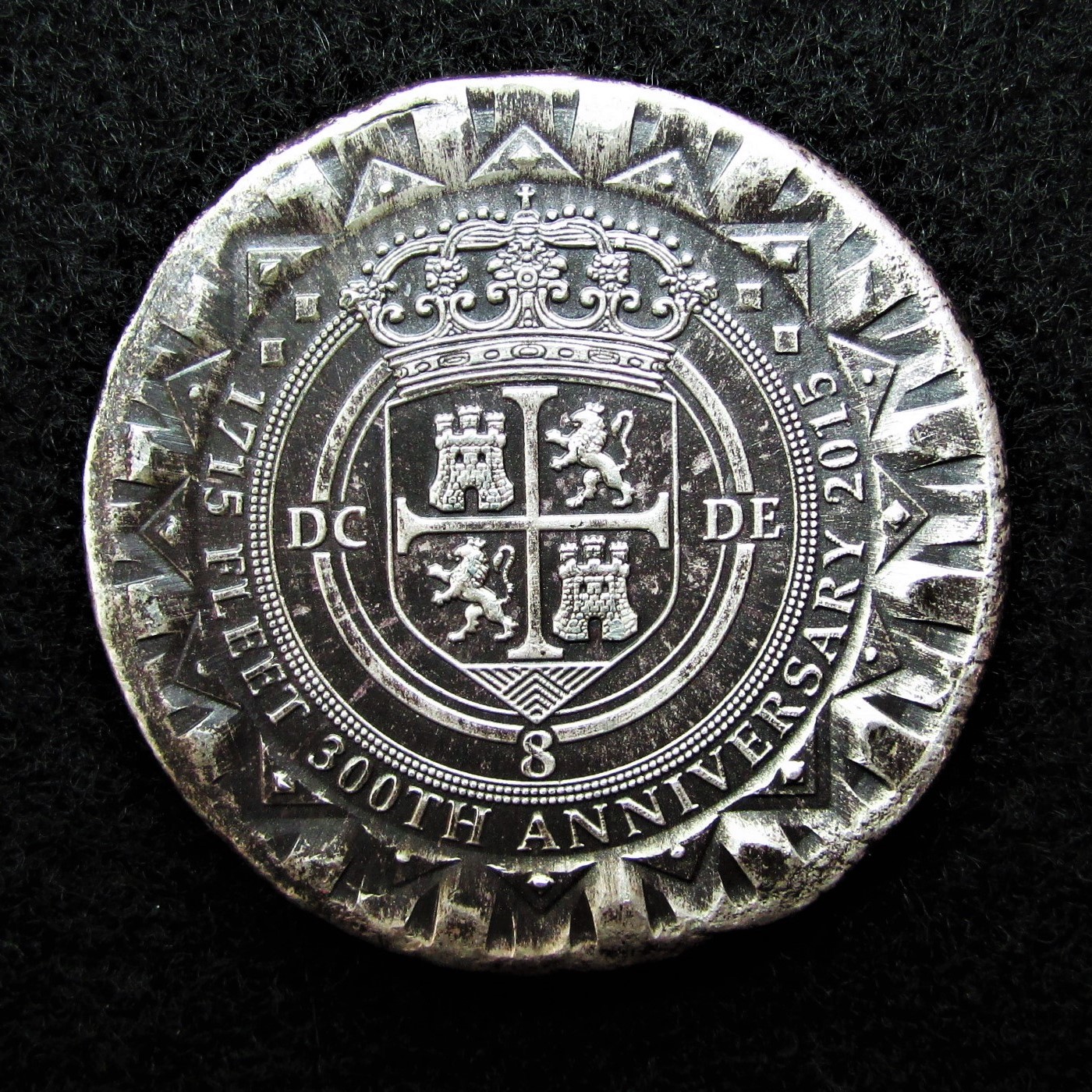 1715 Fleet 300th Anniversary Cob - reverse.JPG