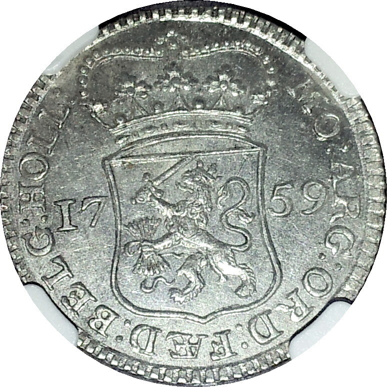1759 Netherlands Holland 1 Quarter Gulden_ 5 Stuiver Obv.JPG