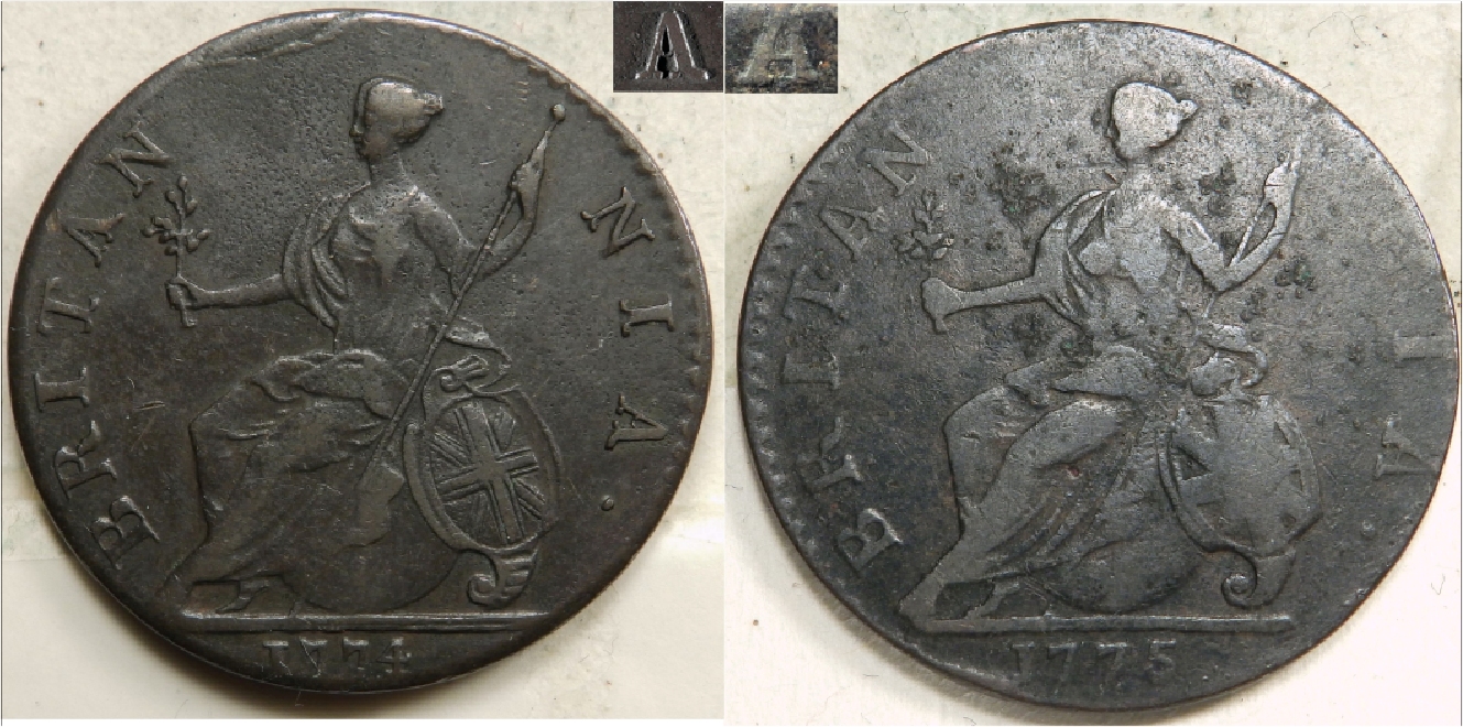 1774-75 halfpenny compare Rev.jpg