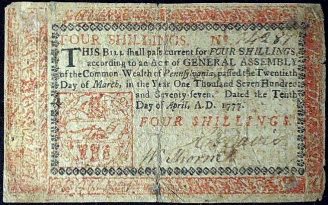 1777 four shillings Philadelphia obv..jpg