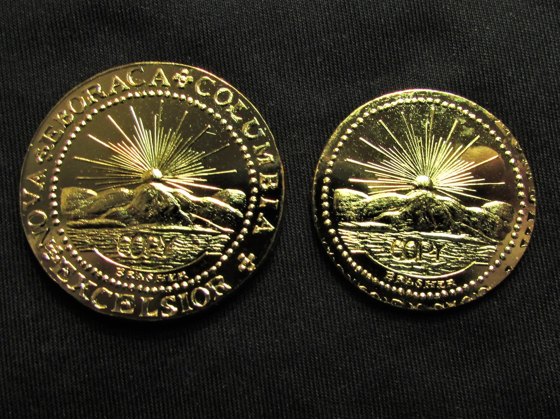 1787 Brasher Doubloon Pair (reproduction) - reverse.JPG