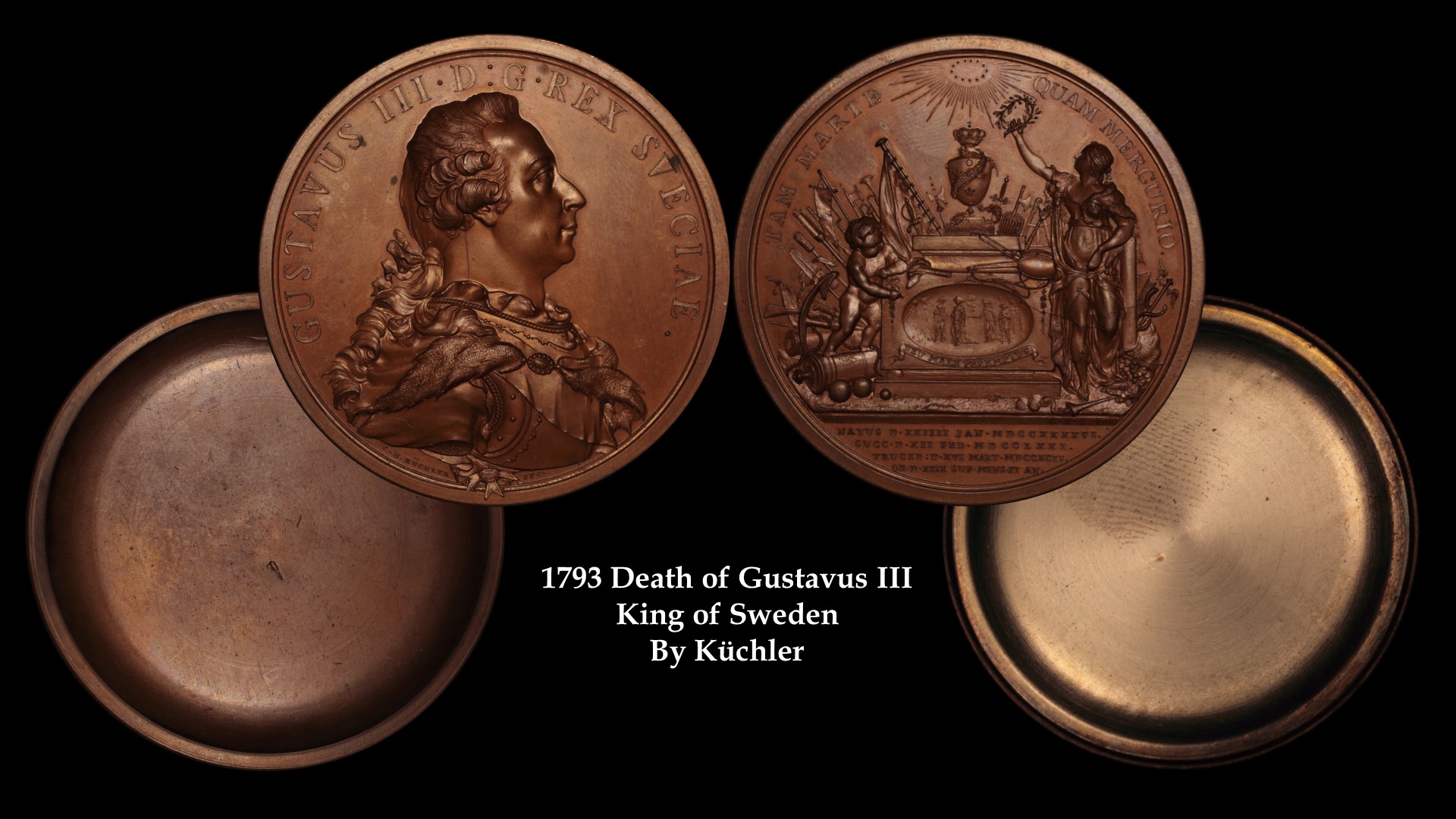1792 Sweden Gustav III Assassination Medal With Shells, Box, and Note Rev..JPG