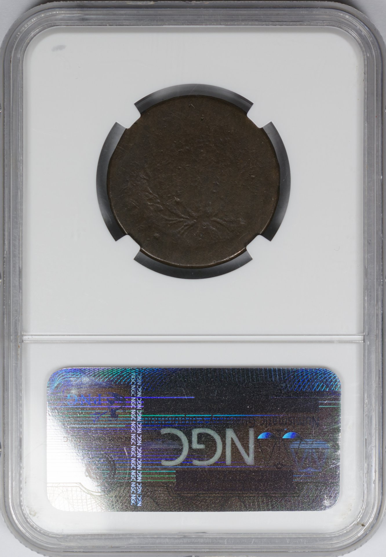 1793 1c ms1 ngc brown, wreath vine & bars 3470137-003 cac rev slab.jpeg