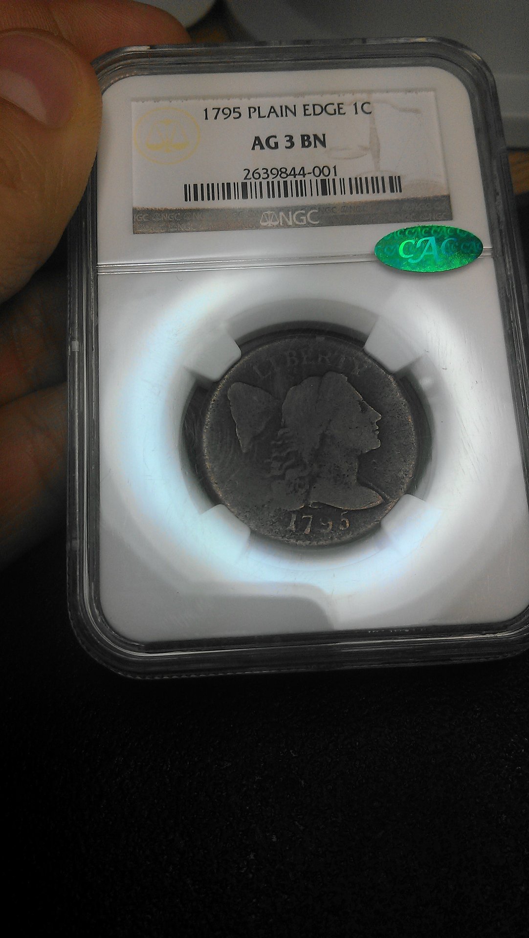 1795 1C CENT - LIBERTY CAP PLAIN EDGE NGC AG3 2639844-001 CAC Obv Slab Seller.jpg