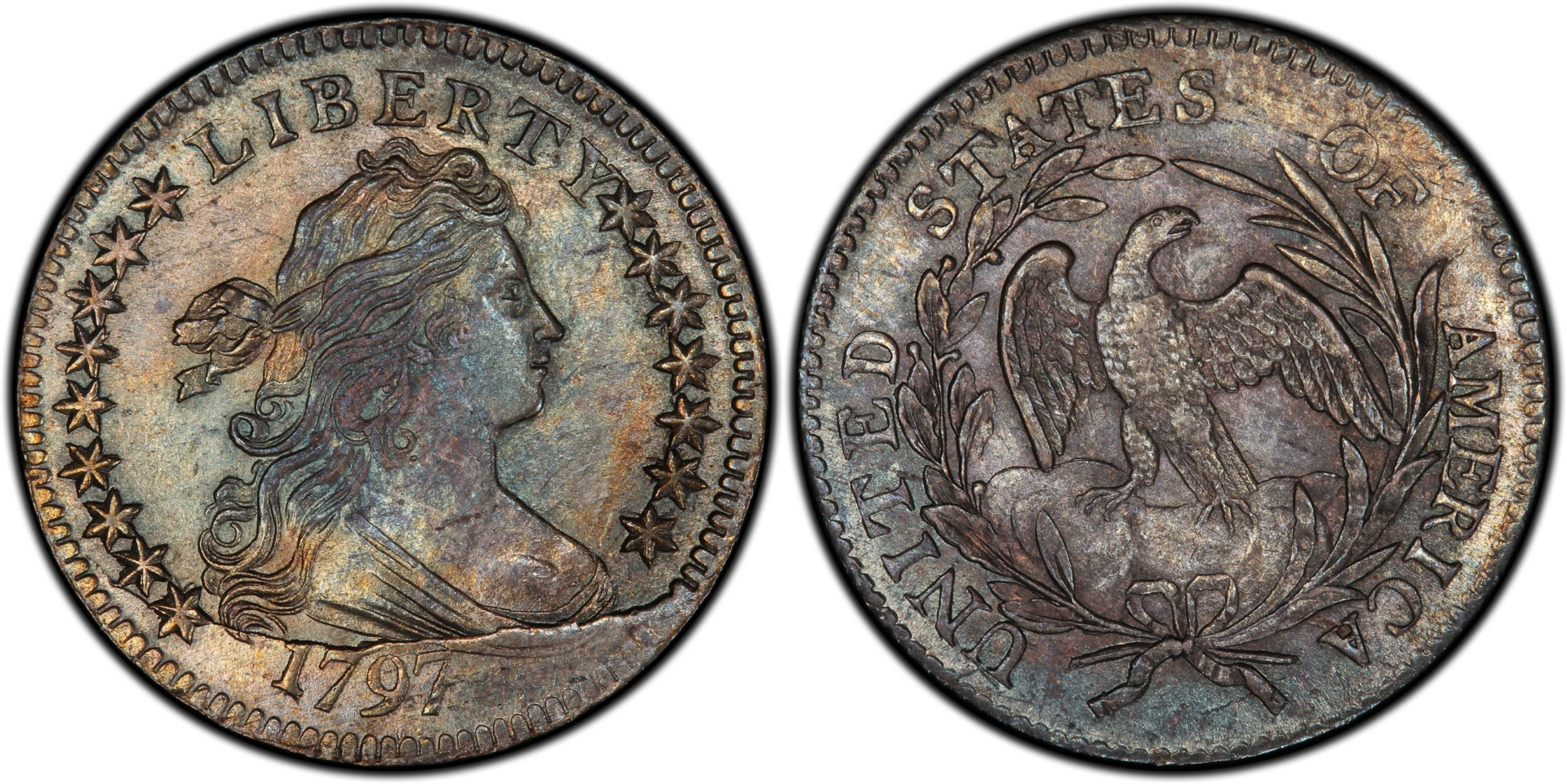 1797 16 Star dime MS66.png