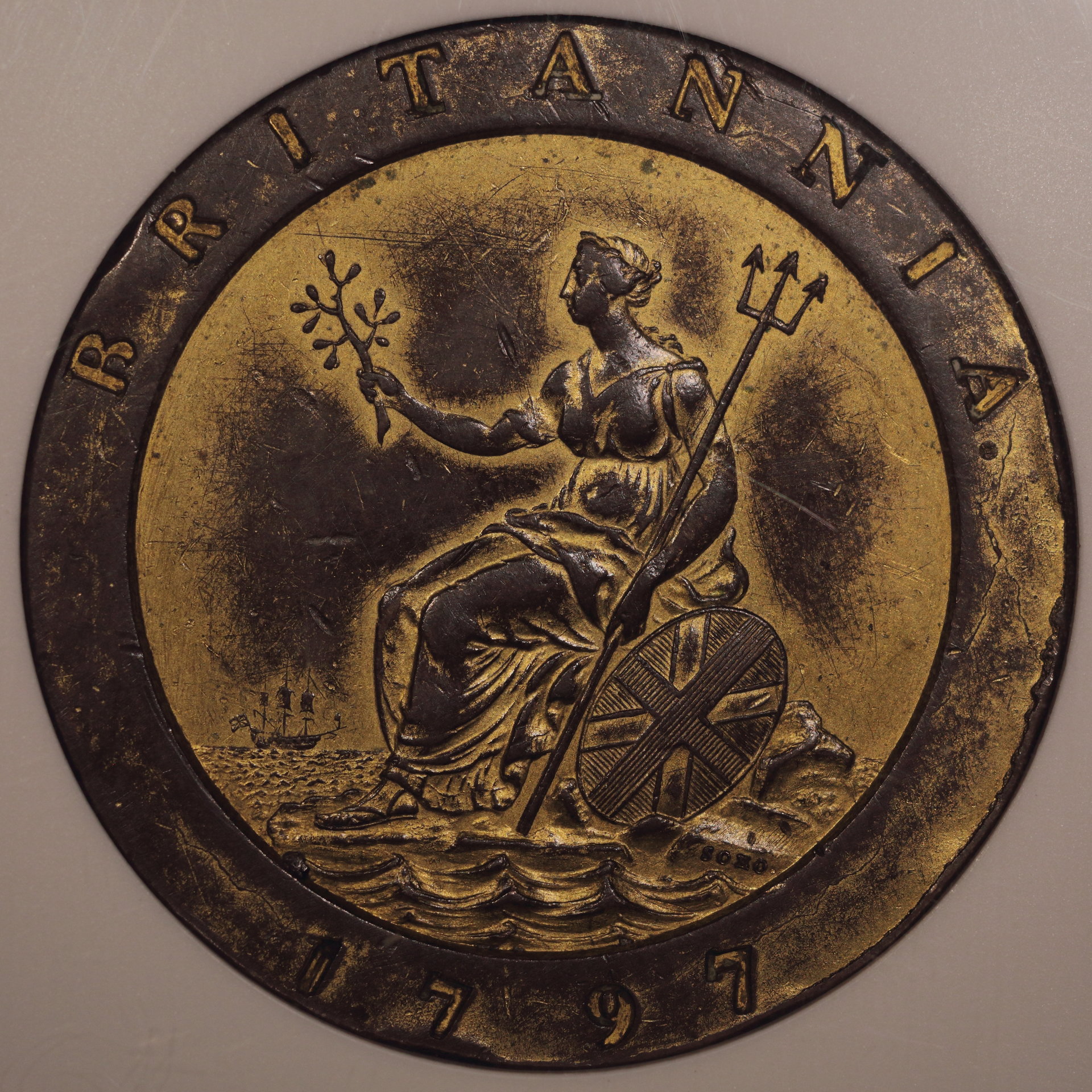 1797 Great Britain Gilt Proof 2 Pence P-1073 AU-Details 2834826001 Rev..JPG