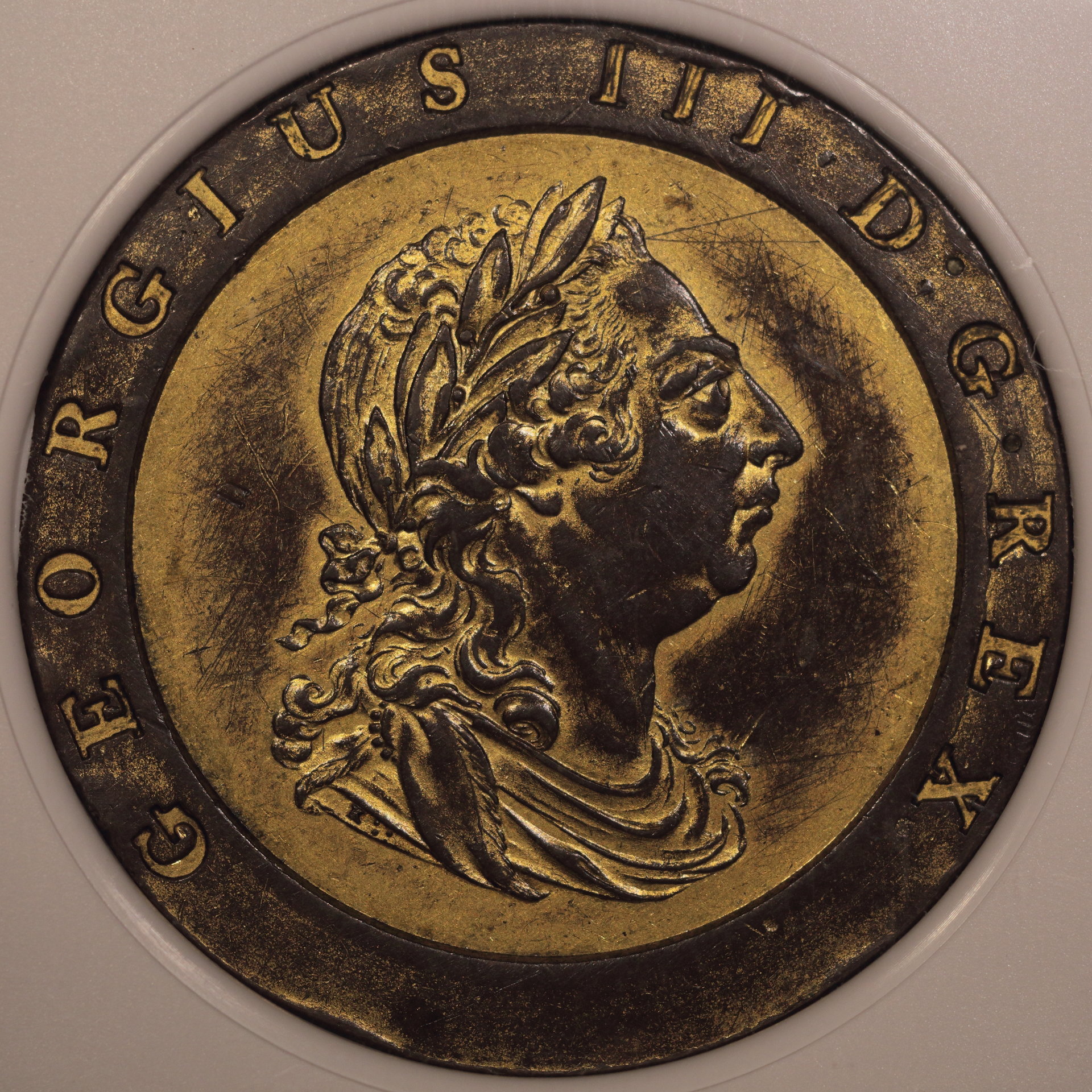 1797 Great Britain Gilt Proof 2 Pence P-1073 Proof AU-Details 2834826001 Obv..JPG