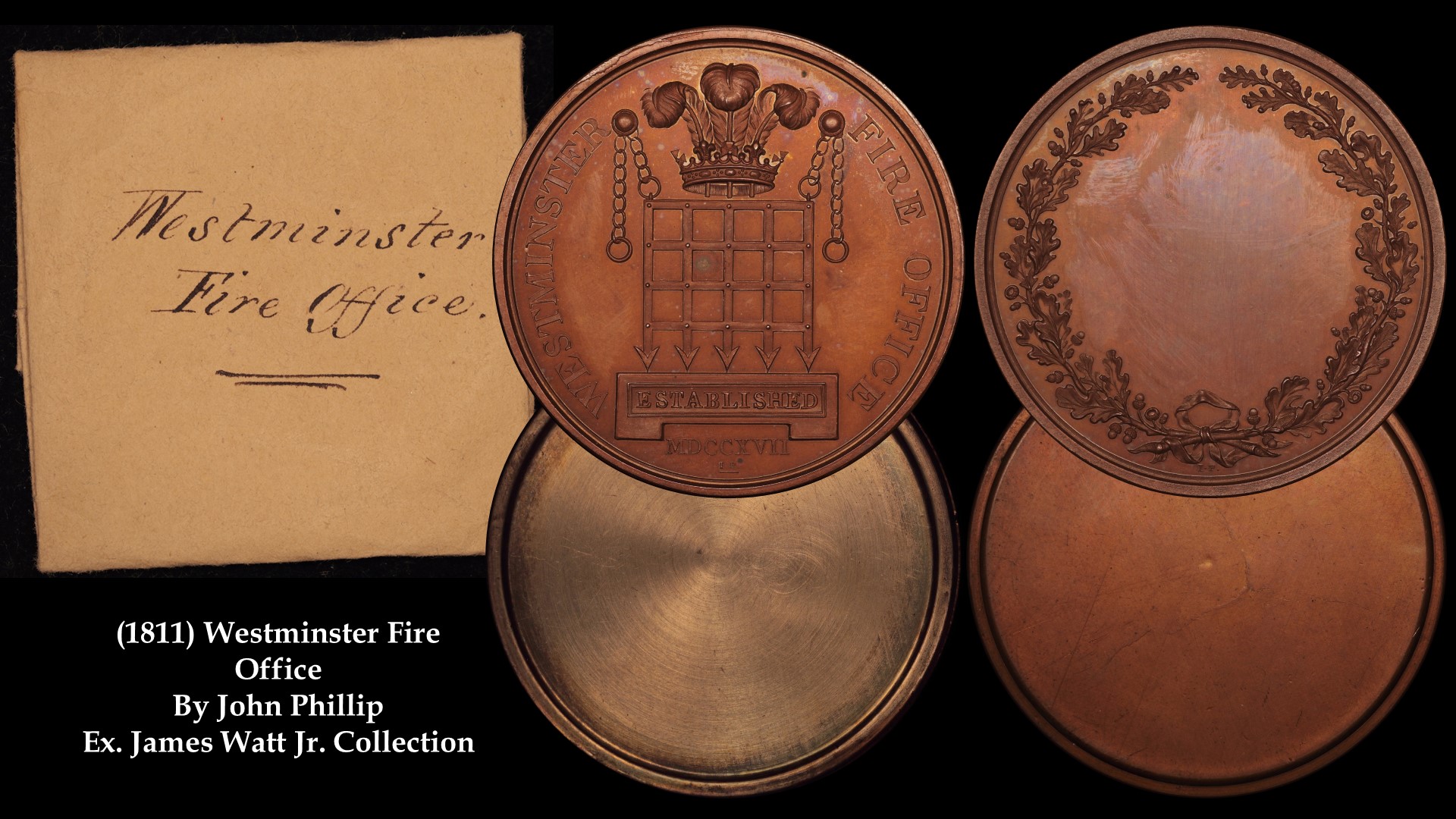 1800 Westminster Fire Office Medal With Wrapper and Shells Ex. James Watt Jr. Lot 265 40mm.jpg