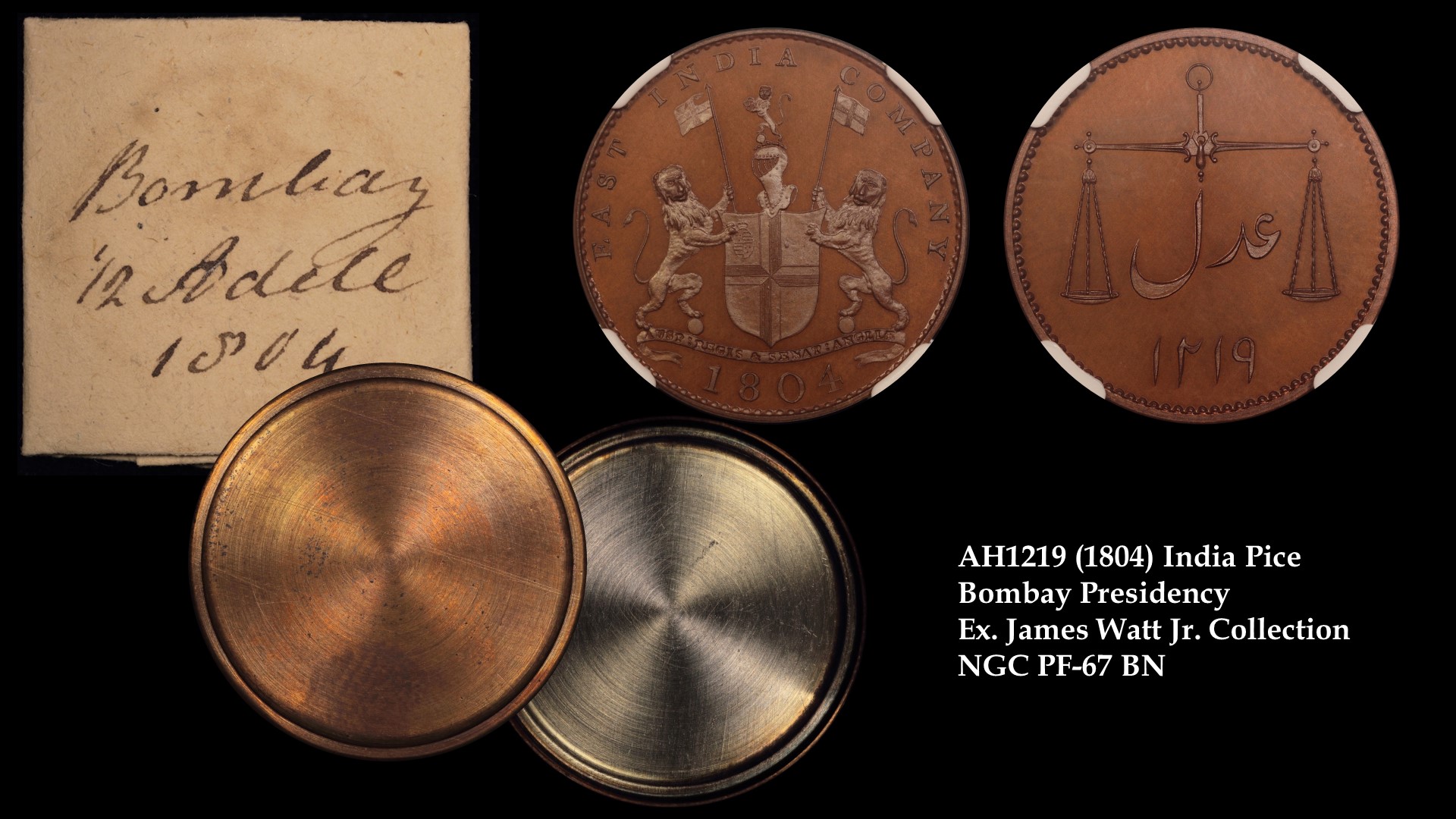 1804 (AH1219) India Pice Bombay Presidency Ex James Watt Jr. PF-67 BN 4494270004 EDITED.jpg