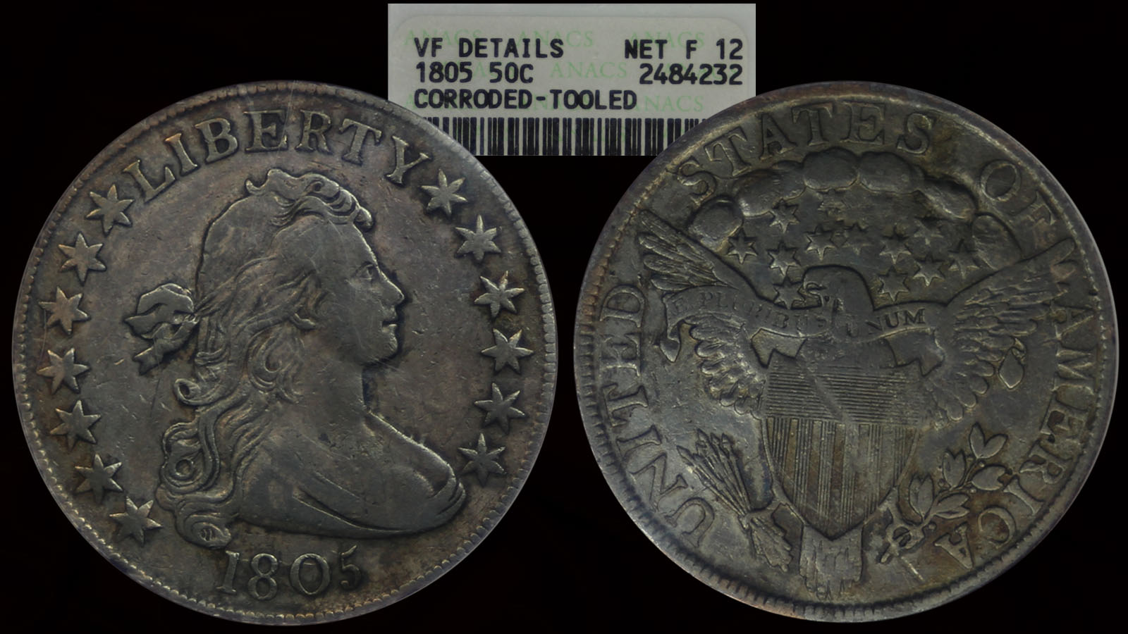 1805 Bust Half Dollar ANACS VF Details.jpg