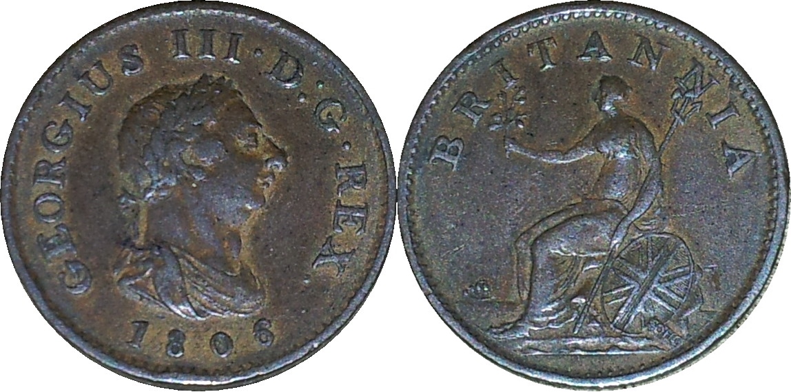1806 Great Britain George III Farthing Obv-horz.jpg