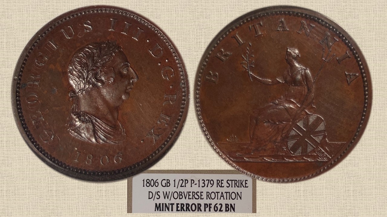 1806 Great Britain Penny Restrike Error Coin NGC PF62 BN.jpg
