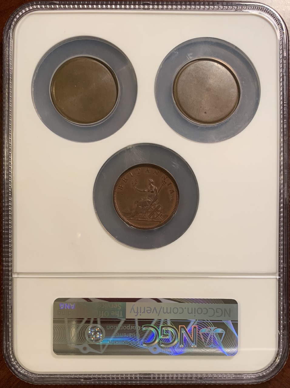 1806 Great Britain Proof Half Penny P-1371 with shells NGC PF-63 BN Skinner Collection Rev..jpg