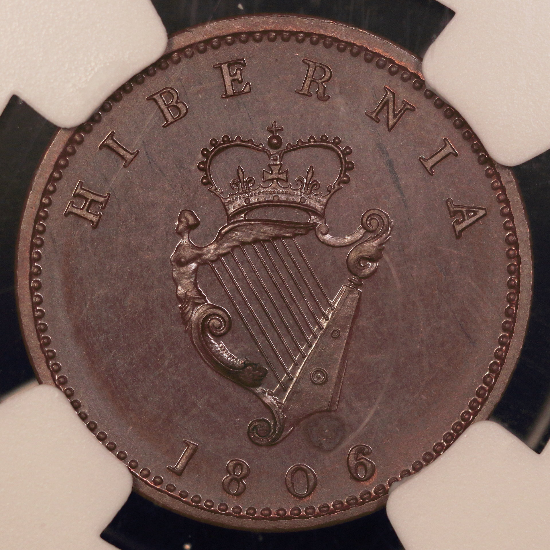 1806 Ireland Proof Farthing NGC PF-64 BN Rev..JPG