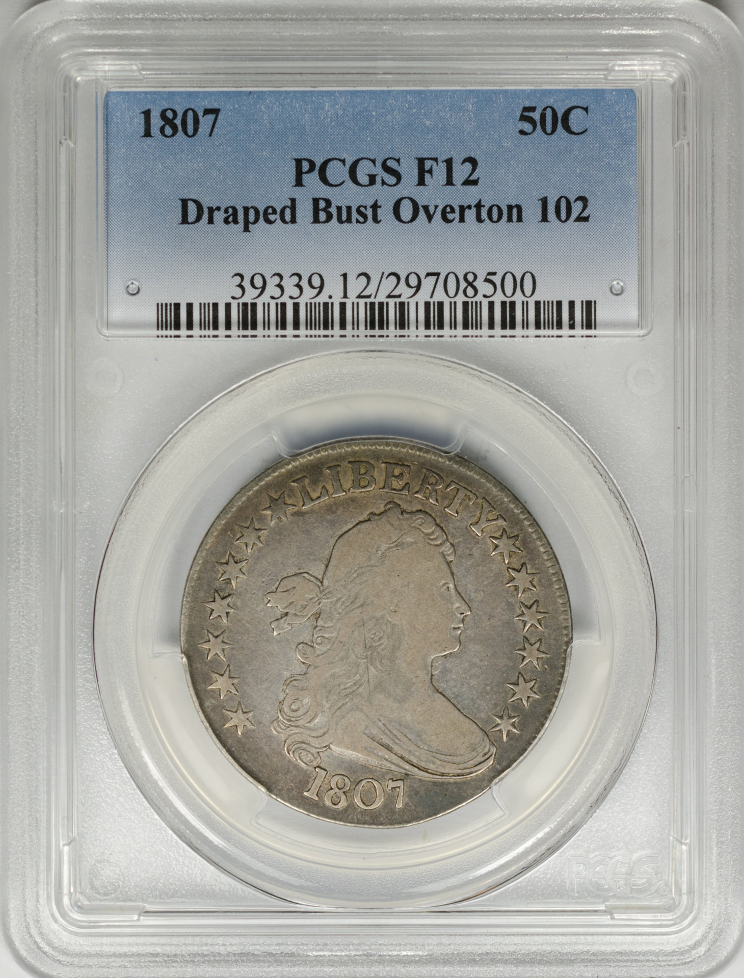 1807 50C MS12 PCGS DRAPED BUST, OVERTON 102 29708500 Obv Slab.JPG
