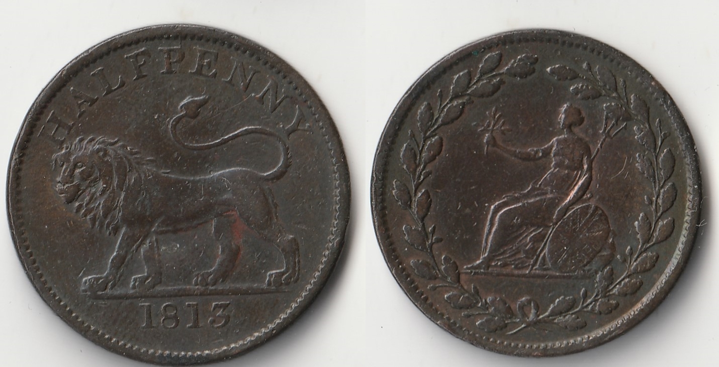 1813 walthamstow essex half penny1.jpg