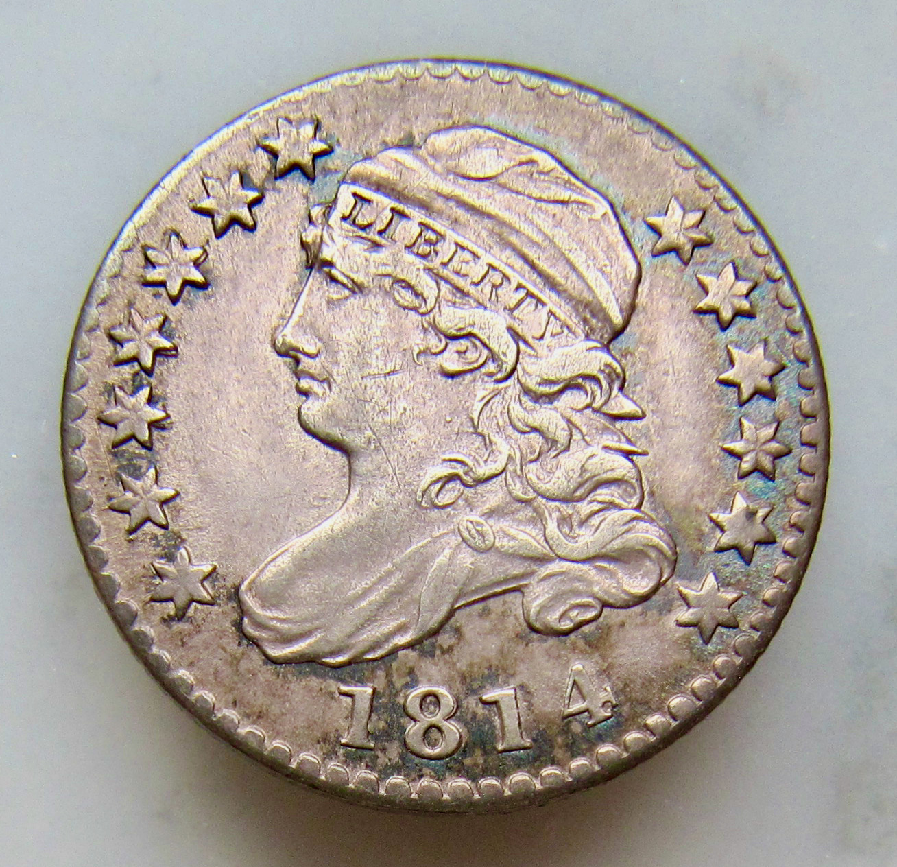 1814 Dime JR-5 - AU55 example - OBV - VGP! - 'new' 2022 - 1.jpeg