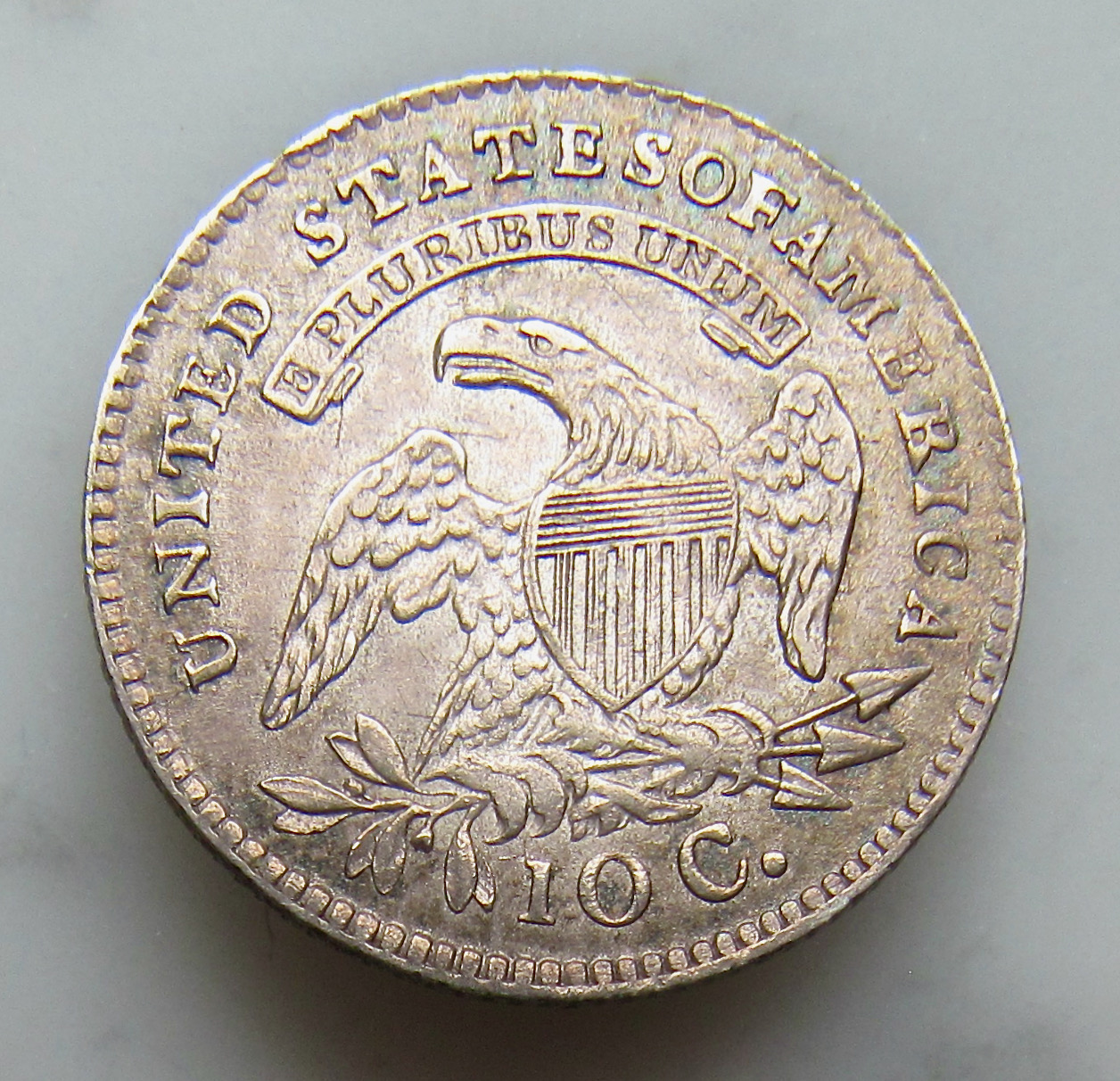 1814 Dime JR-5 - AU55 example - REV - VGP! - 'new' 2022 - 1.jpeg