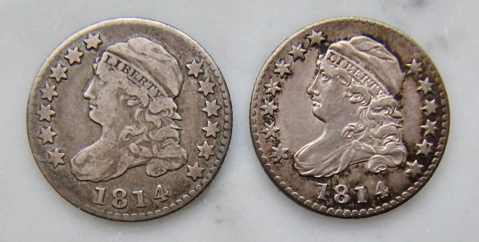 1814 Dime JR-5 - VF20 and AU55 examples - OBV - GP! - Jan 2022 - 1.jpeg