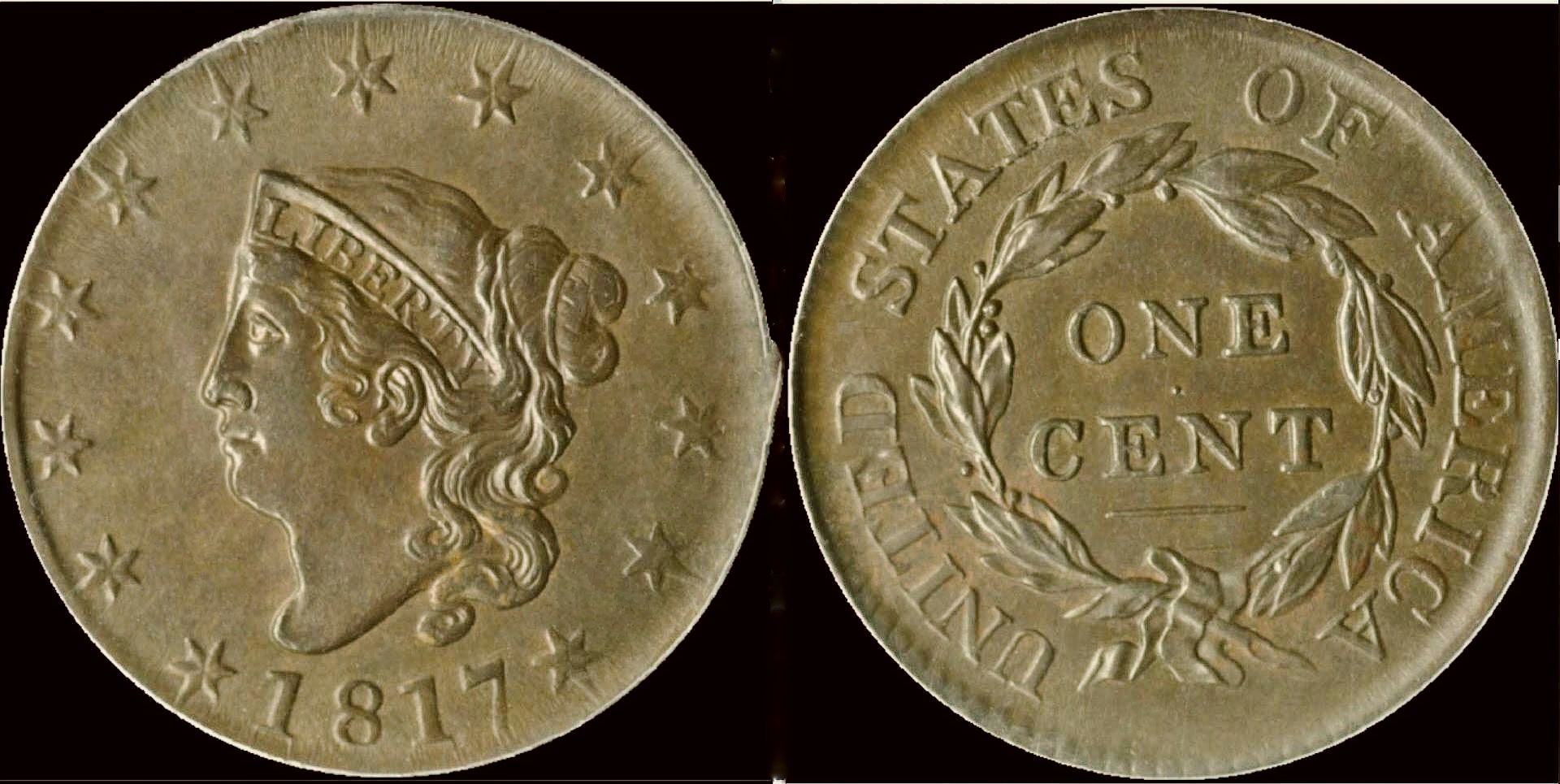 1817 Large Cent ERROR