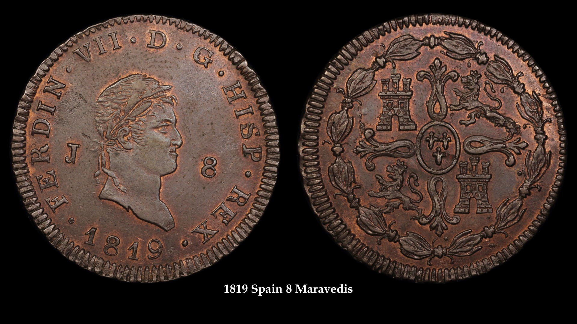 1819 Spain 8 Maravedis.jpg