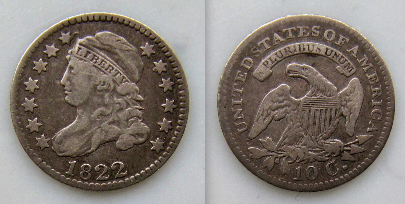 1822 dime VF example - OBV 2:REV 2 - VGP - 2023 - 2024 .png
