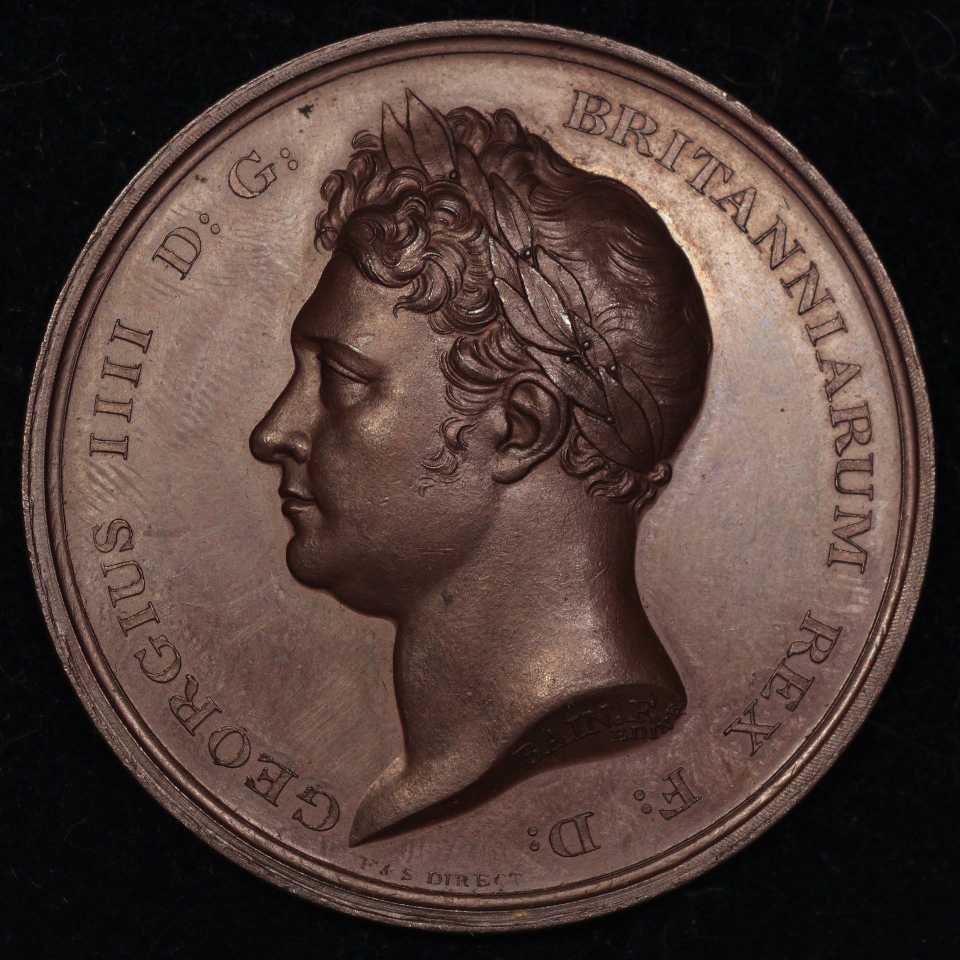 1822 George IV Visit to Scotland BHM.1178; Eimer 1162; CP.32dash1) Copper Obv..JPG